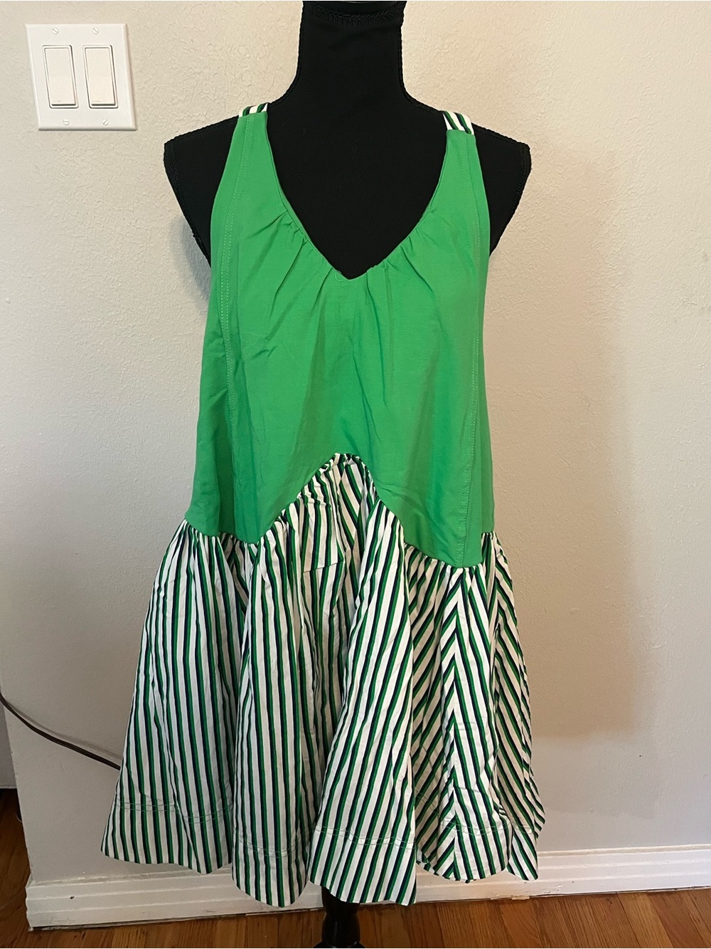 Daily Practice Spring Fling Racerback Babydoll Mini Dress From Anthropologie